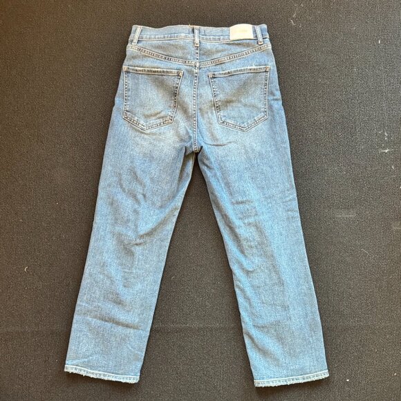 Express Straight Ankle High Rise Jeans - Picture 2 of 3